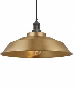 Industville Brooklyn Step Pendant Brass 410mm