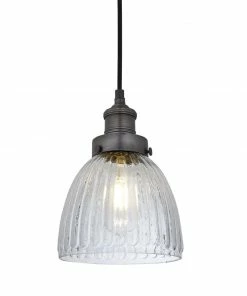 Industville Brooklyn Glass Cone Pendant 180mm