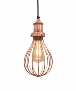 Industville Brooklyn Balloon Cage Pendant Copper 155mm