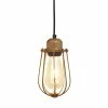 Industville Orlando Wire Cage Pendant Brass 100mm