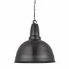 Industville Retro Large Pendant Pewter 330mm