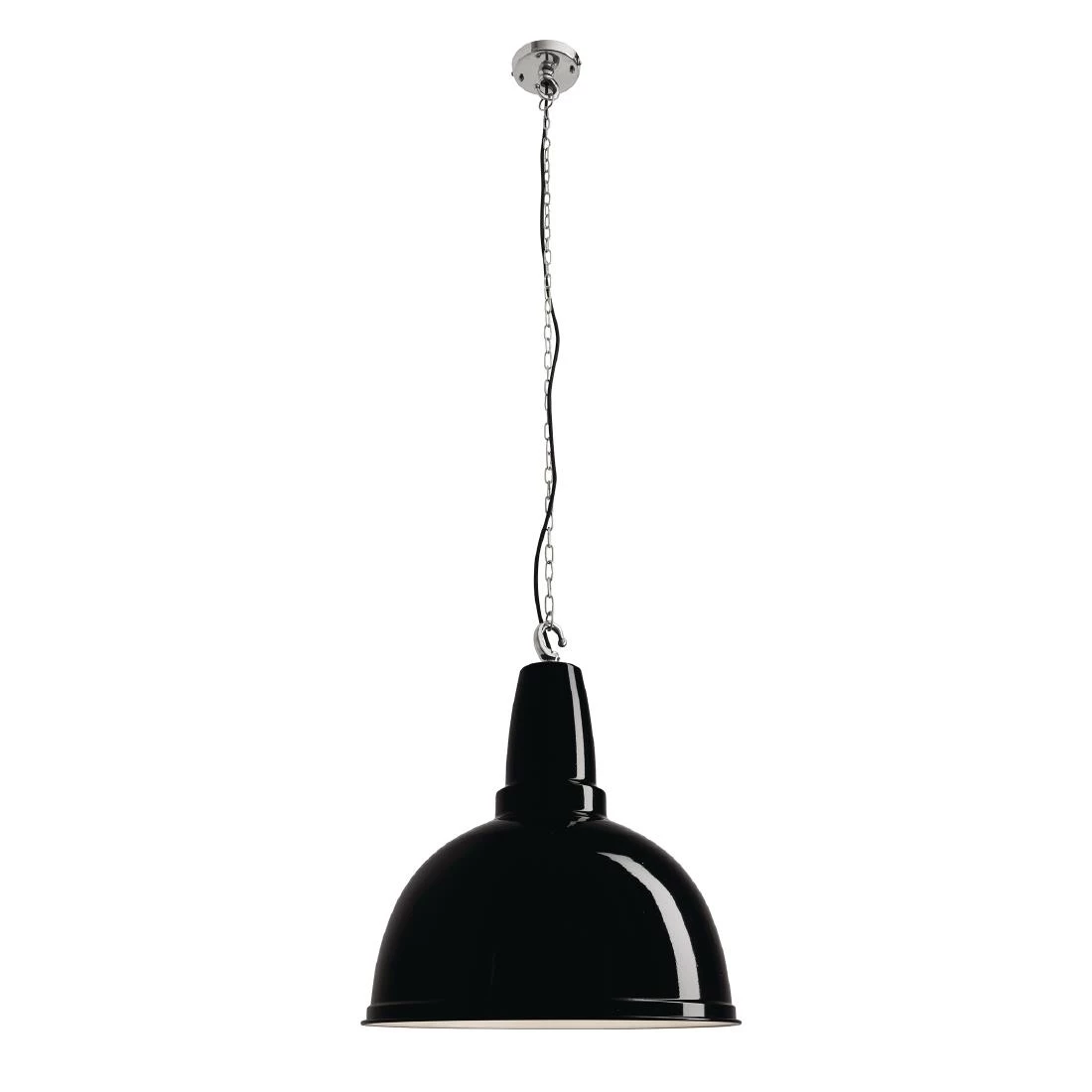 Industville Retro Large Pendant Black 430mm - Image 2