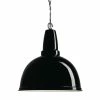 Industville Retro Large Pendant Black 430mm
