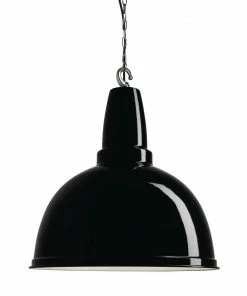 Industville Retro Large Pendant Black 430mm