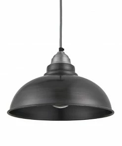 Industville Old Factory Pendant Pewter 305mm