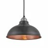 Industville Old Factory Pendant Pewter And Copper 305mm
