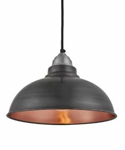 Industville Old Factory Pendant Pewter And Copper 305mm