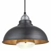 Industville Old Factory Heat Pendant Pewter And Brass 305mm