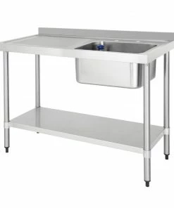 Vogue Single Sink Left Hand Drainer