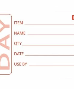 Vogue Removable Prepped Food Labels (Pack Of 500)