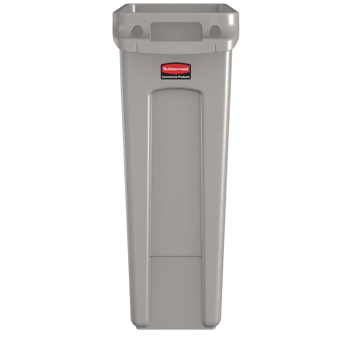 Rubbermaid Slim Jim Container With Venting Channels Grey 60Ltr - Image 2