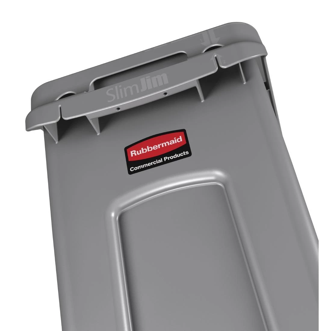 Rubbermaid Slim Jim Container With Venting Channels Grey 60Ltr - Image 5