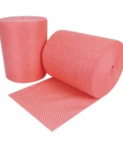EcoTech Envirolite Super Antibacterial Cleaning Cloths Red (Roll Of 2 X 500)