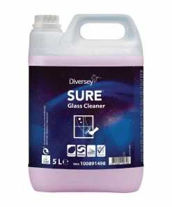 Diversey SURE Glass Cleaner Ready To Use 5Ltr (2 Pack)