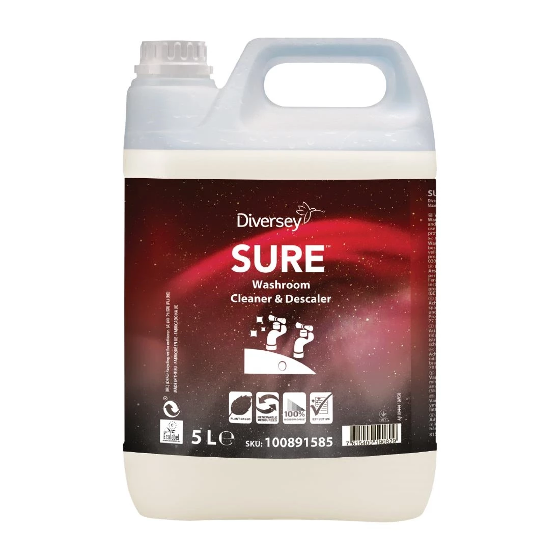 Diversey SURE Washroom Cleaner And Descaler Concentrate 5Ltr