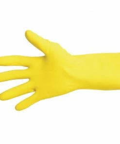 MAPA Vital 124 Liquid-Proof Light-Duty Janitorial Gloves Yellow