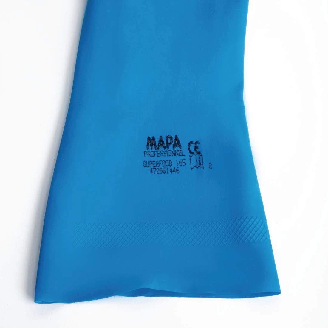 MAPA Vital 165 Liquid-Proof Food Handling Gloves Blue (One Pair) - Image 2