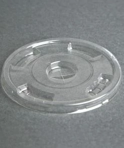 Fiesta Compostable PLA Cold Cup Flat Lids 12oz / 16oz / 20oz (Pack Of 1000)