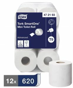 Tork SmartOne Mini Toilet Rolls (Pack Of 12)
