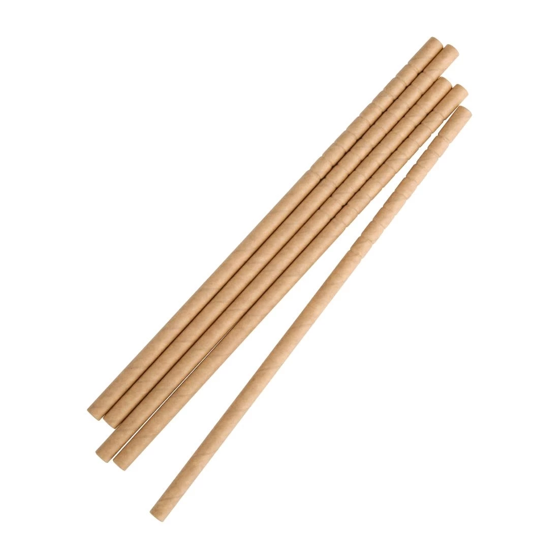 Fiesta Compostable Bendy Paper Straws Kraft (Pack Of 250) - Image 3