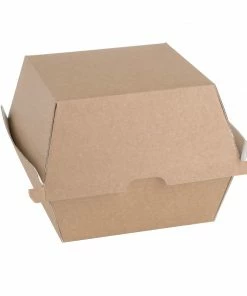 Fiesta Compostable Kraft Burger Boxes