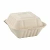 Fiesta Compostable Bagasse Burger Boxes Natural Colour 152mm (Pack Of 500)