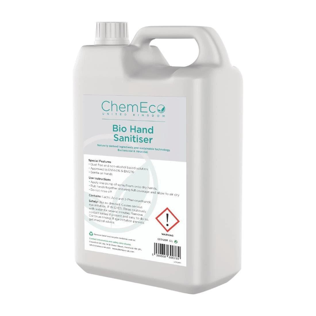 ChemEco UK ChemEco Bio Hand Sanitiser Refill 5Ltr