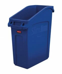 Rubbermaid Slim Jim Under-Counter Bin Blue 49Ltr
