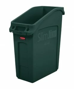 Rubbermaid Slim Jim Under-Counter Bin Green 49Ltr