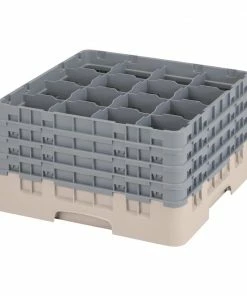 Cambro Camrack Beige 16 Compartments Max Glass Height 238mm