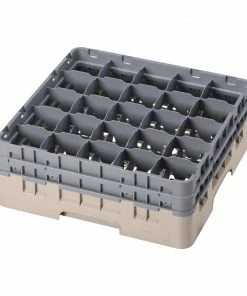 Cambro Camrack Beige 25 Compartments Max Glass Height 155mm