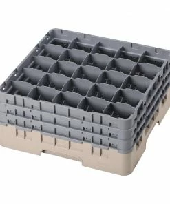 Cambro Camrack Beige 25 Compartments Max Glass Height 196mm