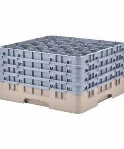 Cambro Camrack Beige 25 Compartments Max Glass Height 238mm