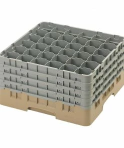 Cambro Camrack Beige 36 Compartments Max Glass Height 238mm