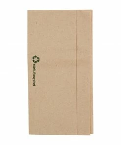 Fiesta Recyclable Recycled Lunch Napkin Kraft 32x30cm 1ply Dispenser Fold (Pack Of 6000)