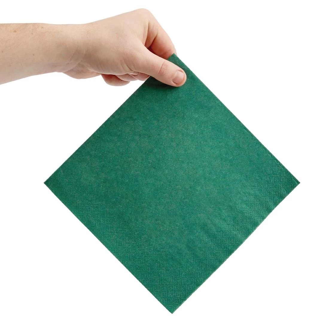 Fiesta Recyclable Dinner Napkin Dark Green 40x40cm 3ply 1/4 Fold (Pack Of 1000) - Image 3