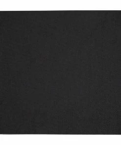 Fiesta Recyclable Dinner Napkin Black 40x40cm 3ply 1/4 Fold (Pack Of 1000)