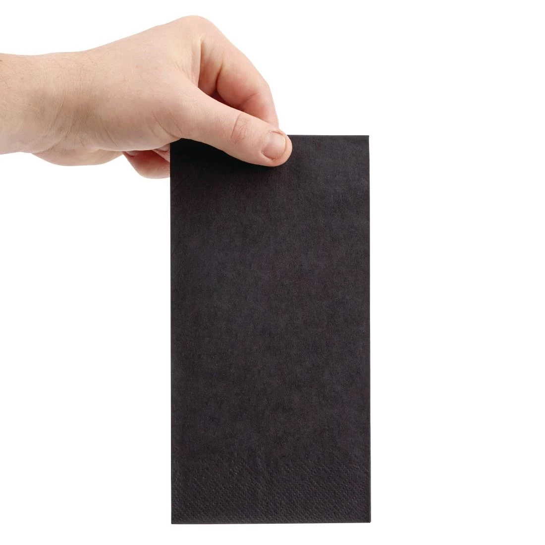 Fiesta Recyclable Dinner Napkin Black 40x40cm 3ply 1/8 Fold (Pack Of 1000) - Image 3