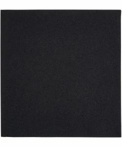Fiesta Recyclable Premium Tablin Dinner Napkin Black 40x40cm Airlaid 1/4 Fold (Pack Of 500)
