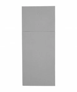 Fiesta Recyclable Premium Tablin Dinner Napkin Grey 48x40cm Airlaid Pocket Fold (Pk 400)