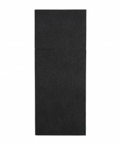 Fiesta Recyclable Premium Tablin Dinner Napkin Black 48x40cm Airlaid Pocket Fold (Pk 400)
