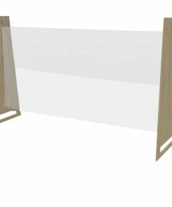 Bolero Canteen-Style Counter-Top Sneeze Guard Light Oak 860 X 1250mm