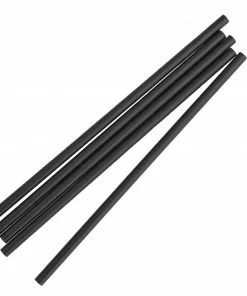 Fiesta Compostable Individually Wrapped Paper Straws Black (Pack Of 250)
