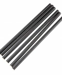 Fiesta Compostable Individually Wrapped Paper Cocktail Stirrer Straws Black (Pack Of 250)