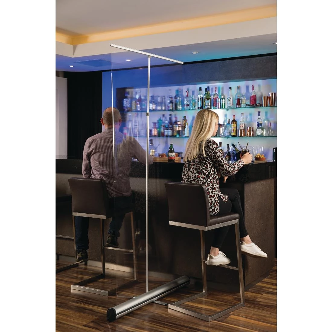 Utopia Freestanding Roller Divider Sneeze Guard 2000 X 1200mm - Image 2