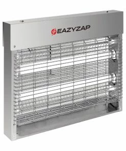 Eazyzap Energy Efficient Stainless Steel LED Fly Killer 30m²