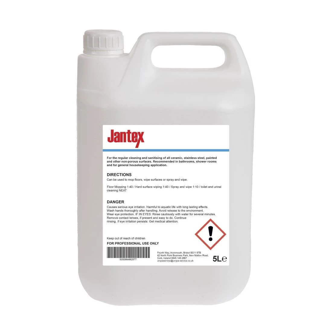 Jantex Washroom Cleaner Concentrate 5Ltr - Image 2