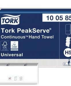 Tork PeakServe Continuous 1-Ply Hand Towels White (Pack Of 12 X 410)