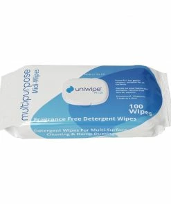 Uniwipe Multipurpose Detergent Midi-Wipes (Pack 100)