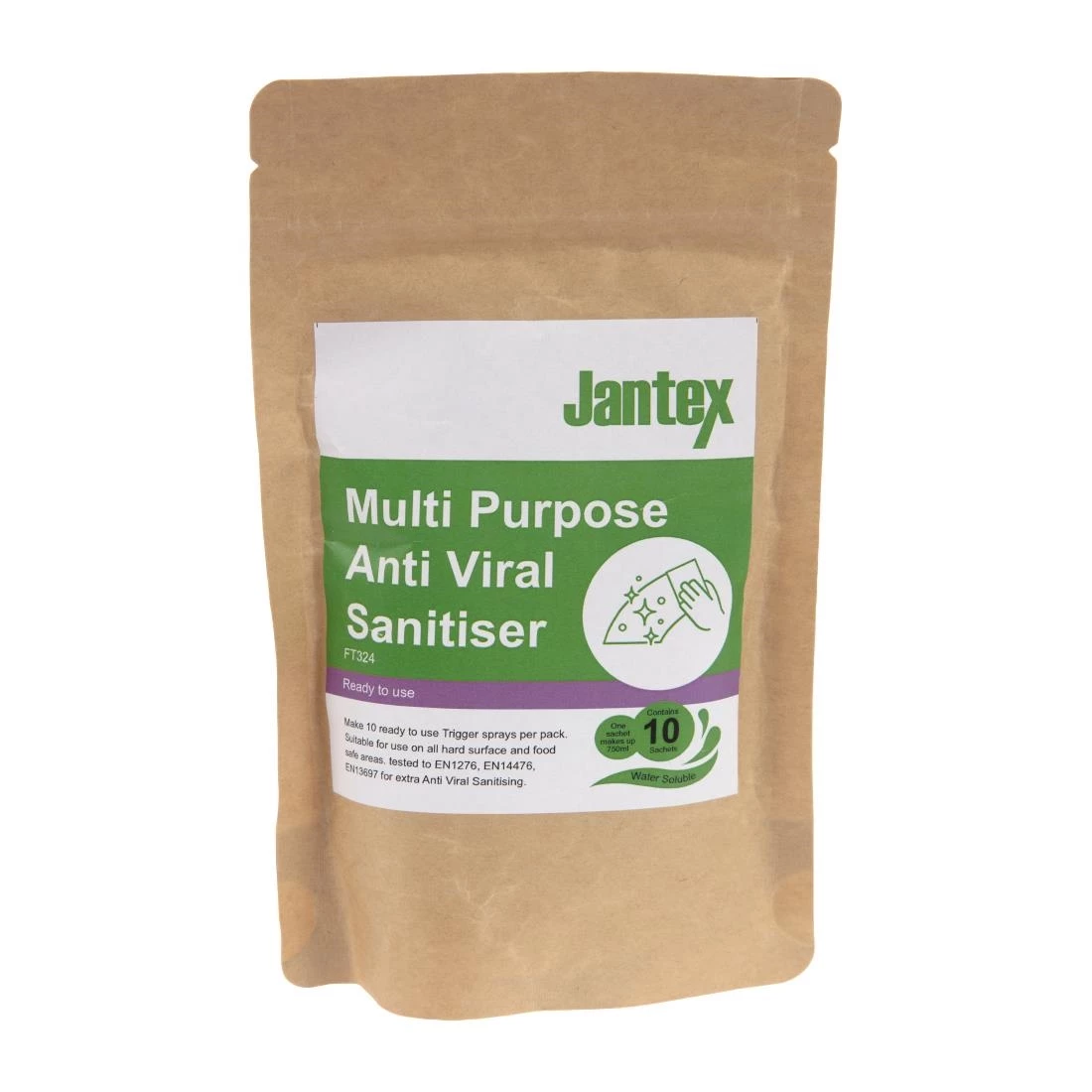 Jantex Green Anti-Viral Cleaner Sachets (Pack Of 10)